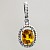 Pendant with yellow sapphire